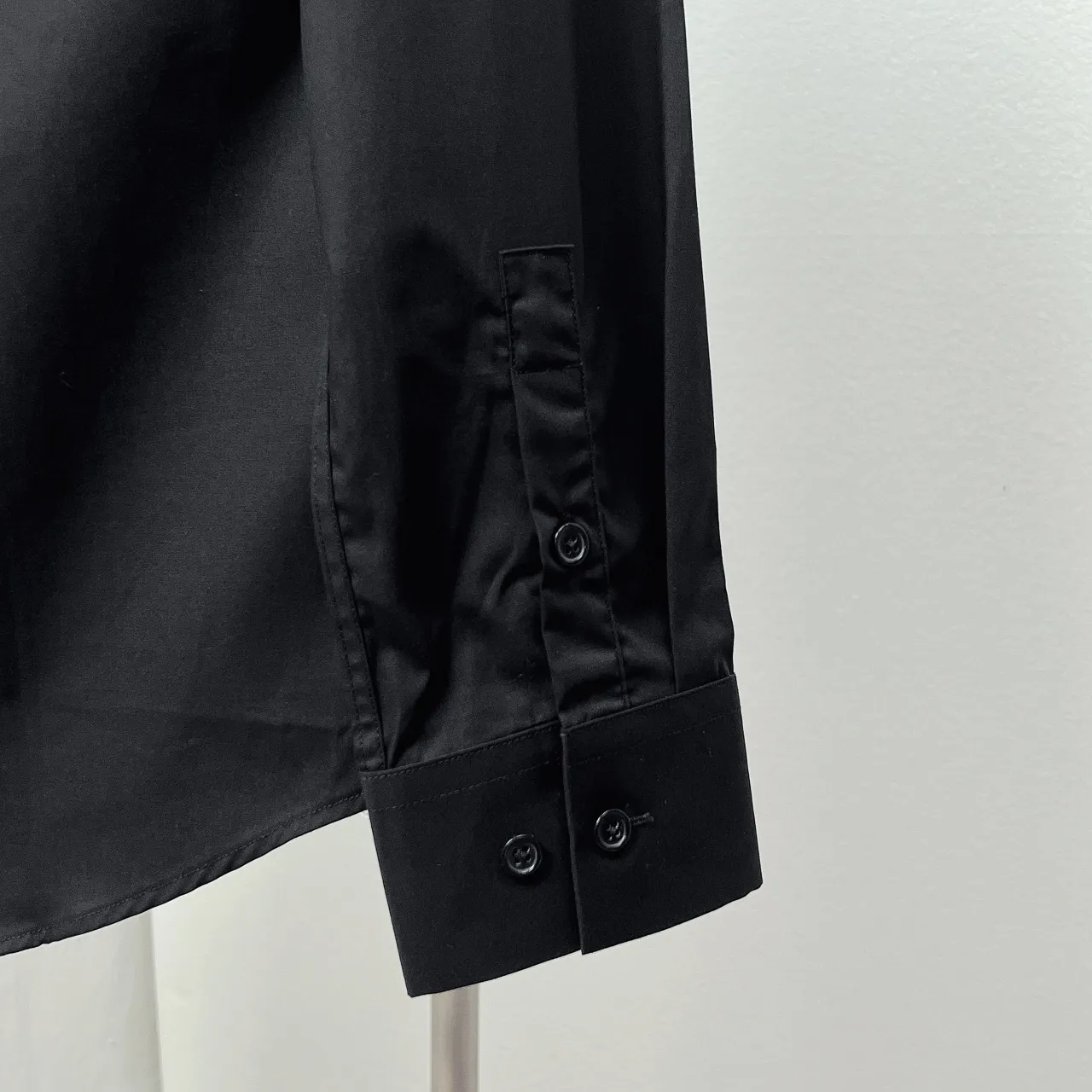 BALMAI Balmain front handmade stone bead design shirt Sizes: M-3XL Color: black